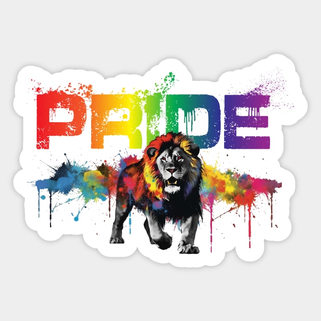 PRIDE - lion Sticker by Yotebeth